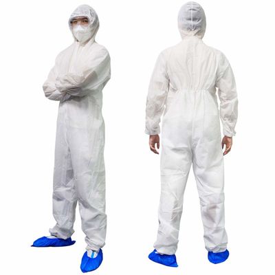 Vestito eliminabile di Hazmat delle tute chirurgiche eliminabili microporose durevoli con il cappuccio