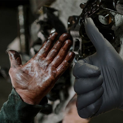 Guanti eliminabili del nitrile del lattice 6 guanti del nitrile di Mil Household Hand Puncture Proof