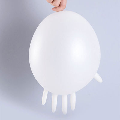 Anti guanti elastici acidi del PVC del vinile di protezione di lavoro eliminabile trasparente dei guanti