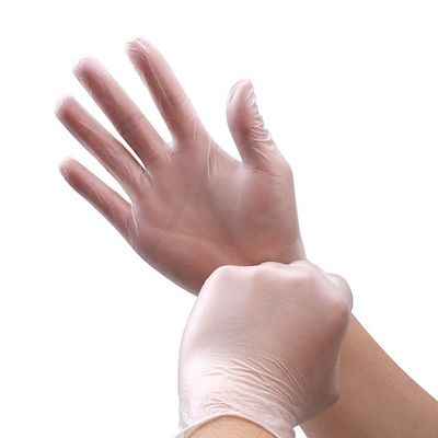 Il medium eliminabile dei guanti dell'esame del vinile del PVC gradua gli anti guanti secondo la misura di plastica tagliati eliminabili
