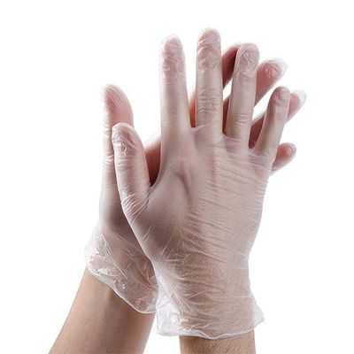 Il medium eliminabile dei guanti dell'esame del vinile del PVC gradua gli anti guanti secondo la misura di plastica tagliati eliminabili
