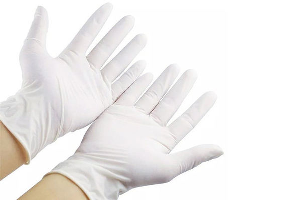 La protezione EN374 della mano spolverizza i guanti liberi del lattice per esame medico