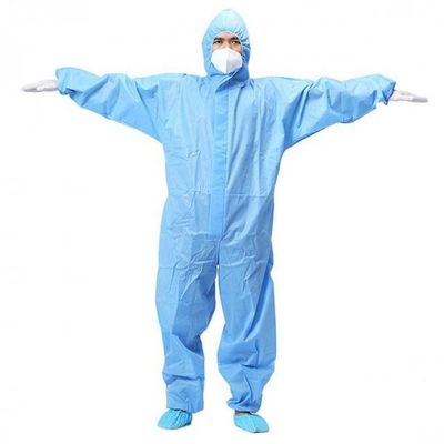 Vestito chimico delle tute protettive eliminabili del gruppo 40Gsm di Signo con il cappuccio