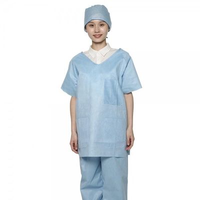 L'ospedale eliminabile di S-5XL sfrega il materiale medico di Suit 35gsm SMS dell'infermiere