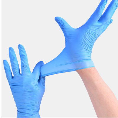 I guanti medici liberi del nitrile della polvere EN455 strappano il ODM dell'OEM resistente accettato