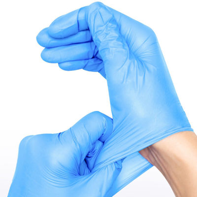 Guanti liberi del nitrile della polvere eliminabile industriale della classe I GB4806 medi