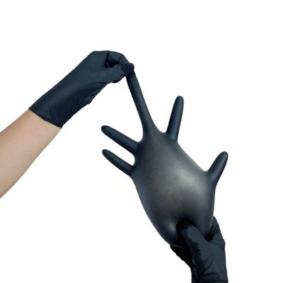 Guanti sterili del nitrile dell'anti nero di puntura S-XL per protezione delle mani