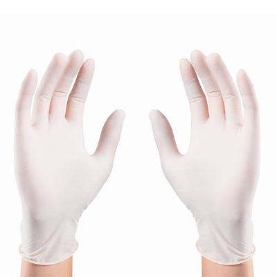 Bella sensazione medica eliminabile bianca dei guanti del lattice di EN455 S-XL