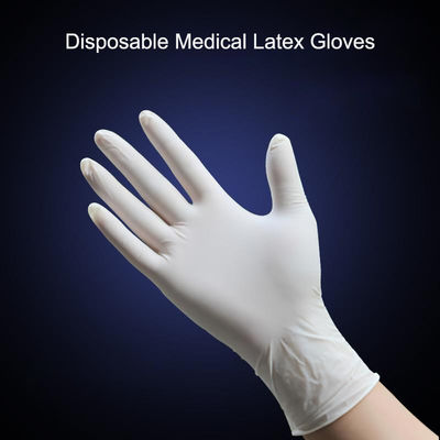 Slittamento EN455 dei guanti eliminabili del lattice di ISO9001 Xxl l'anti spolverizza i guanti medici liberi