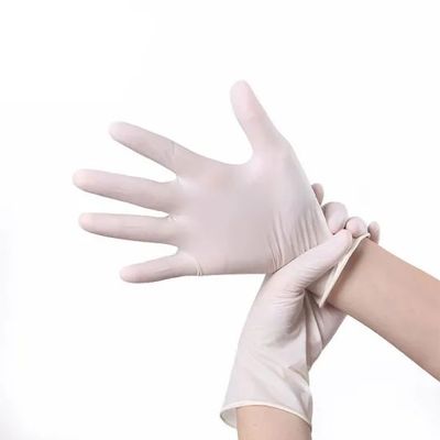 L'ambulatorio medico impermeabile EN374 ha spolverizzato i guanti del lattice antistatici