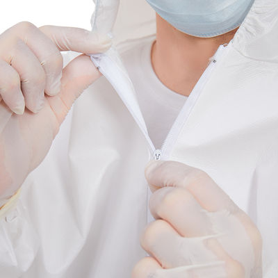 Umidità incappucciata non tessuta del vestito della tuta della tuta eliminabile di EN1186 FDA permeabile