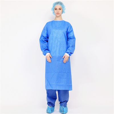 Umidità sterile tricottata dell'abito chirurgico 35gsm del PE dei polsini permeabile