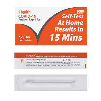 IHealth tampone domestico rapido della immersione di FDA di 15 di minuti della chiara 19 prova rapida corredi della prova
