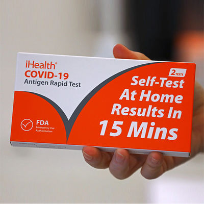 Esemplare nasale FDA dell'antigene di IHealth della prova rapida del tampone per area pubblica
