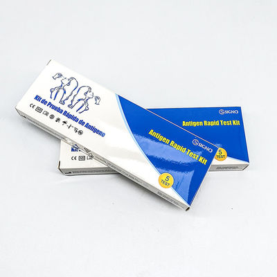 Metodo colloidale dell'oro della prova di SAR Cov 2 dell'antigene della prova rapida di Kit Saliva Swab Home Self