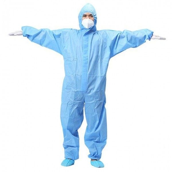 Vestito chimico delle tute protettive eliminabili del gruppo 40Gsm di Signo con il cappuccio