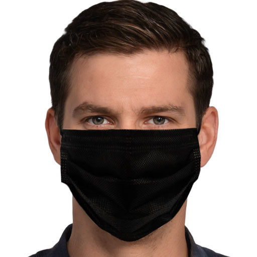 Inquinamento protettivo eliminabile della maschera di protezione del earloop nero anti 50pcs/box