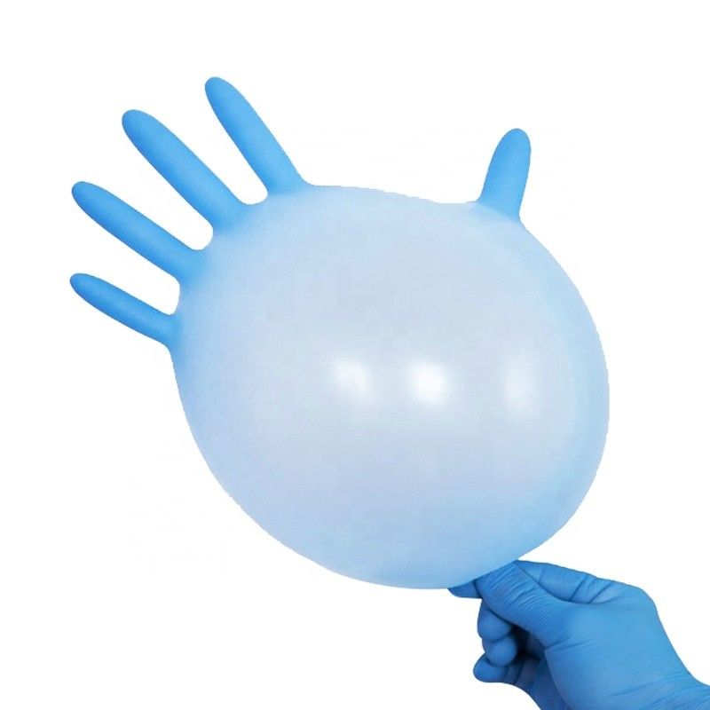 Meccanici blu di ASTM D6319 6 Mil Disposable Nitrile Gloves For