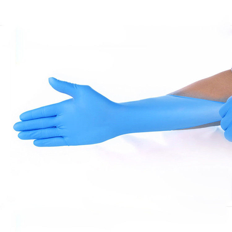 La puntura rinforza 15 Mil Disposable Nitrile Gloves Powder libero
