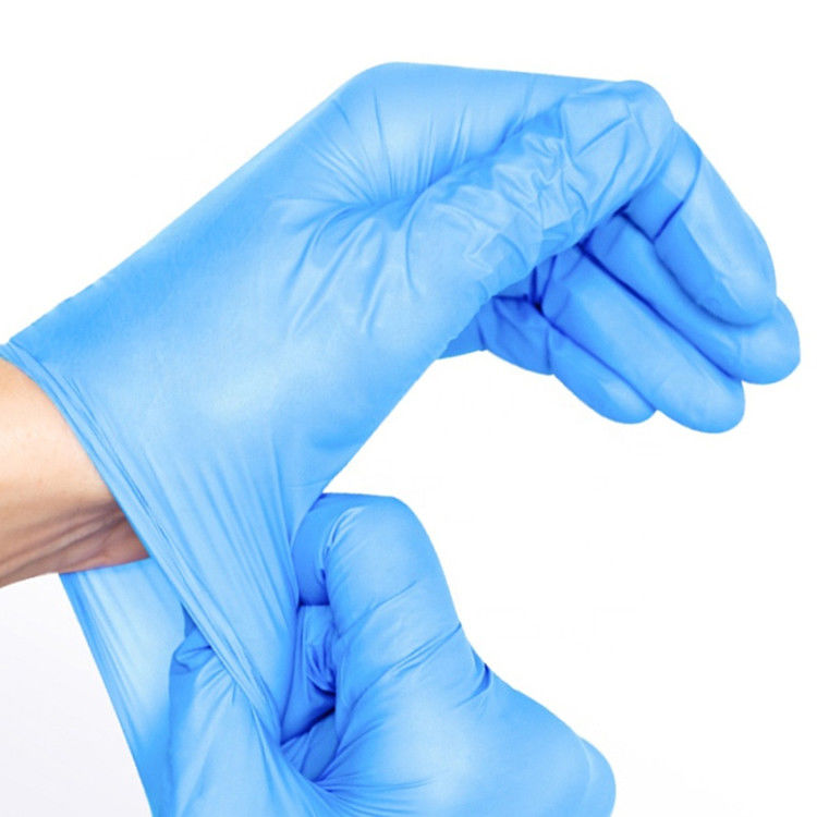 Guanti eliminabili resistenti chimici S-XL 100glove/Box del nitrile dell'OEM