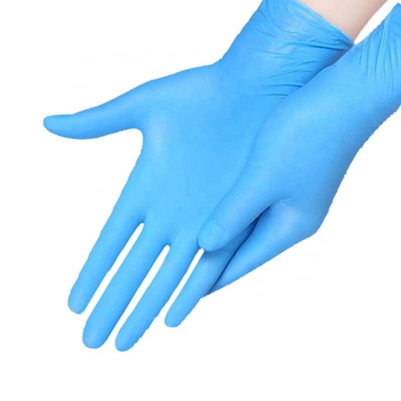 Guanti liberi del nitrile della grande polvere ISO9000 utilizzati nell'alta flessibilità degli ospedali