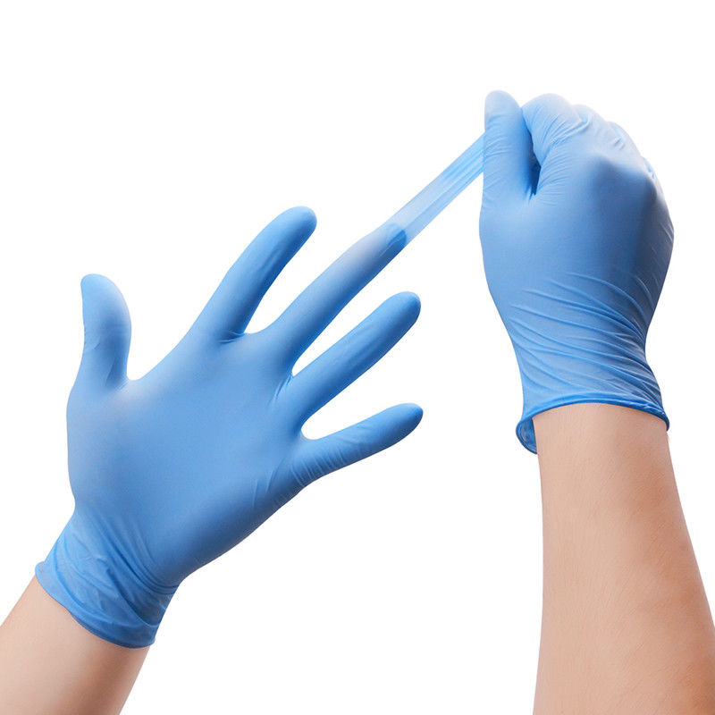 EN455 ambidestri spolverizzano i guanti liberi del nitrile grandi per la protezione delle mani