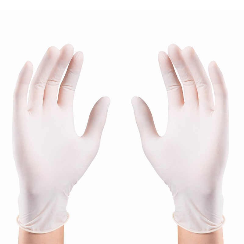 Bella sensazione medica eliminabile bianca dei guanti del lattice di EN455 S-XL