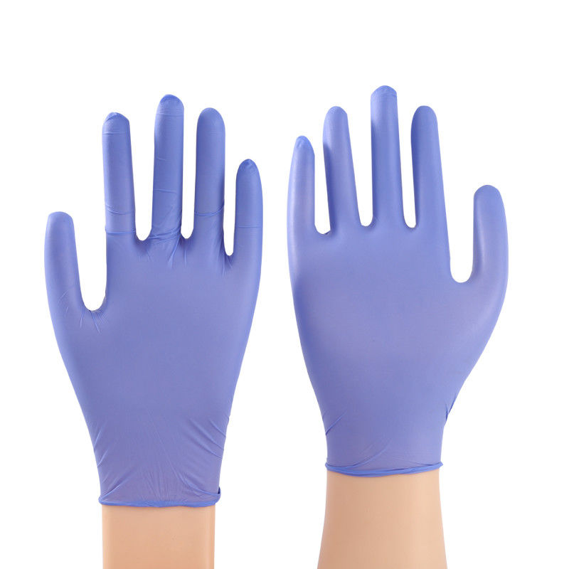 Il nitrile porpora del vinile del ODM dell'OEM mescola i guanti per la trasformazione dei prodotti alimentari