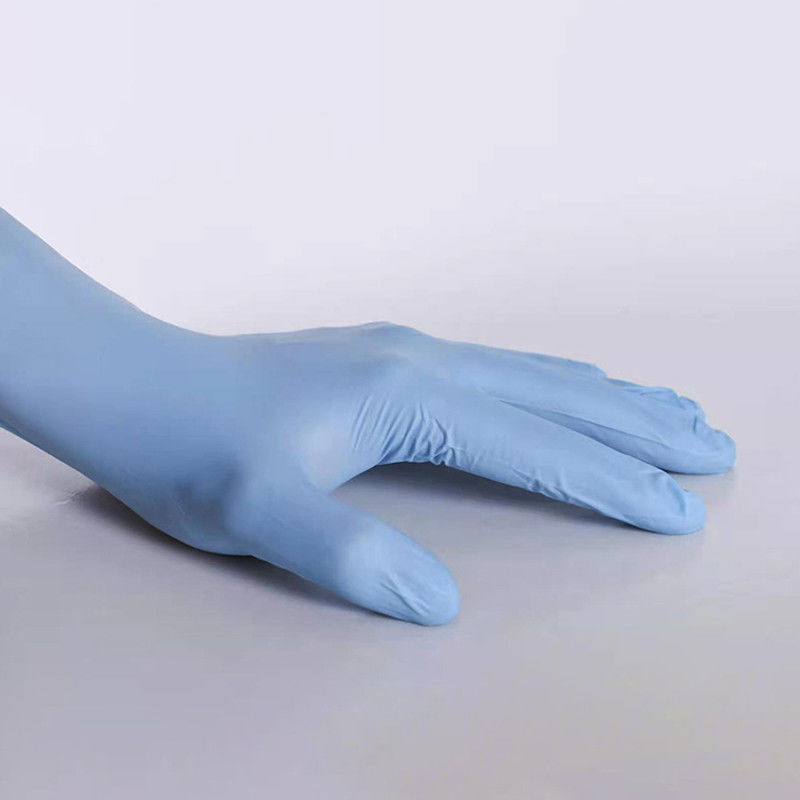 I guanti blu industriali di miscela del vinile del nitrile EN374 classificano la I per il salone di bellezza