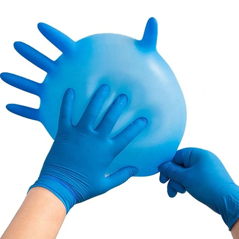 Guanti di tintura su misura del nitrile 510K dei capelli blu dei guanti eliminabili