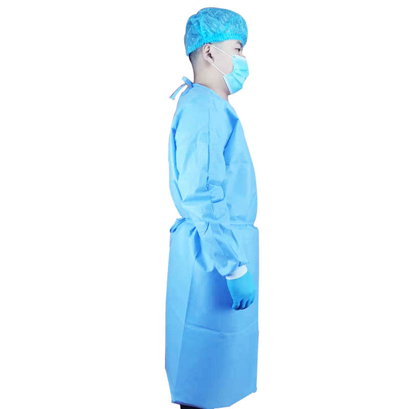 ISO13485 abiti chirurgici eliminabili repellenti fluidi S m. L XL XXL comodi
