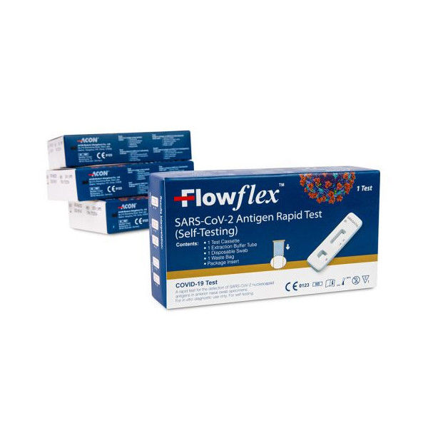 Prova rapida 5 Testkassette dell'antigene di Acon Flowflex Cov 2 della prova dell'antigene nasale dell'esemplare